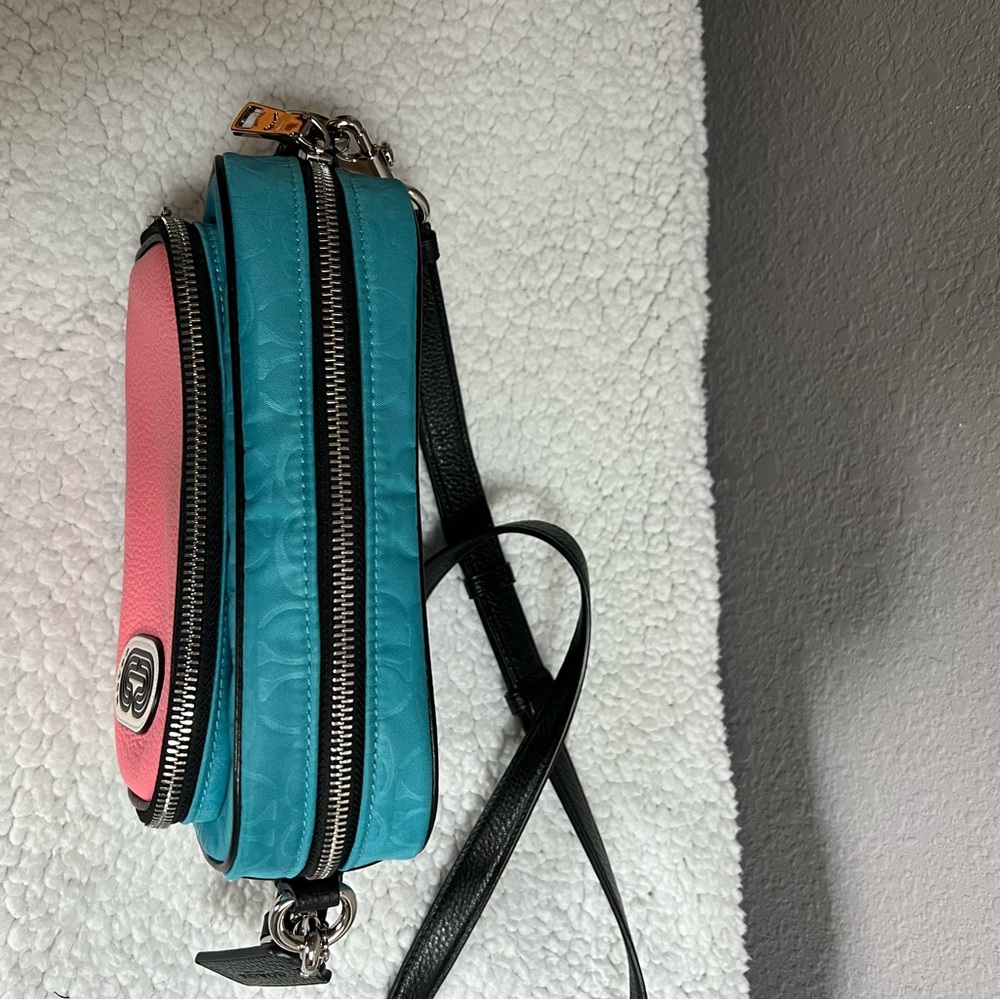 NEW 🚨💖COACH Jamie Camera Bag Aqua Pink Lemonade NEW WITH TAGS🔥🚨 (Reg.$298) - Picture 11 of 16